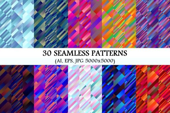 30 Seamless Gradient Patterns