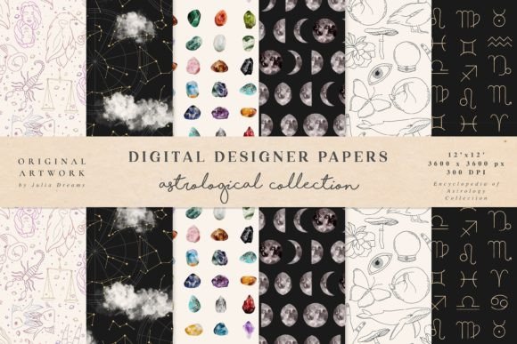 Astrological Celestial Seamless Patterns: A Creative Tool for Modern Workflows