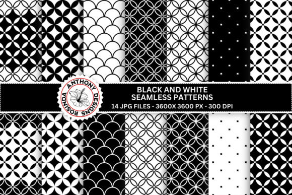 Black & White Seamless Patterns: Versatile Design Essentials for Every Creative Project
