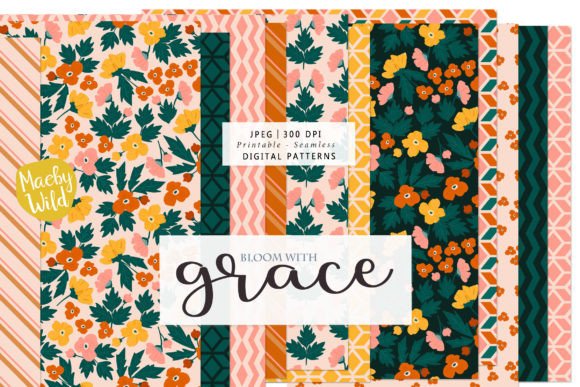 Bloom with Grace - Seamlessly Patterns