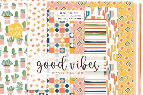 Cactus Bohemian Printable Patterns