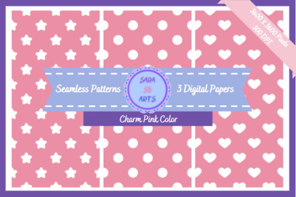 Charm Pink Seamless Patterns