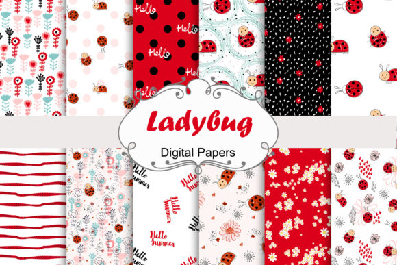 Cute Ladybugs: The Perfect Addition to Your Digital Design Projects