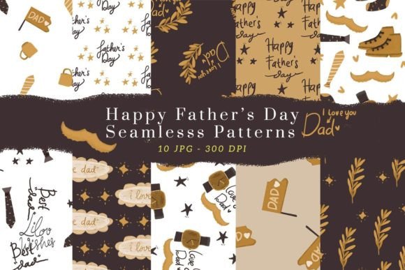 Father’s Day Seamless Patterns