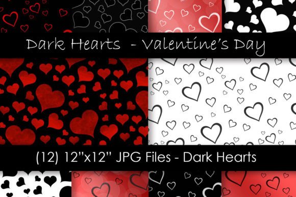 Gothic Valentine’s Day Heart Patterns: Dark Romance Meets Digital Craft