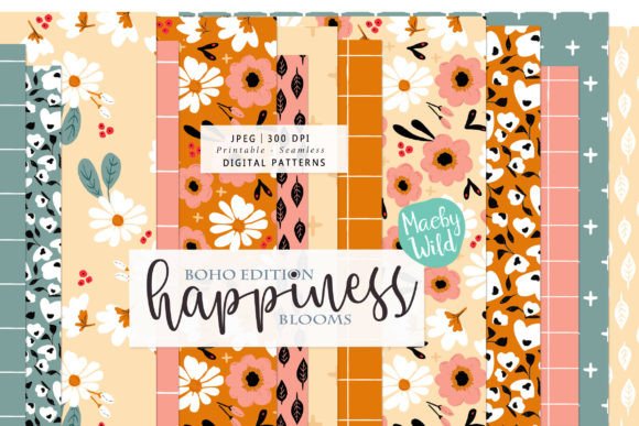 Happiness Blooms - Boho Patterns