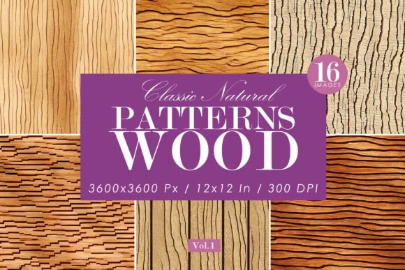 Natural Wood Patterns Set 1: Seamless Textures for Authentic, Scalable Design