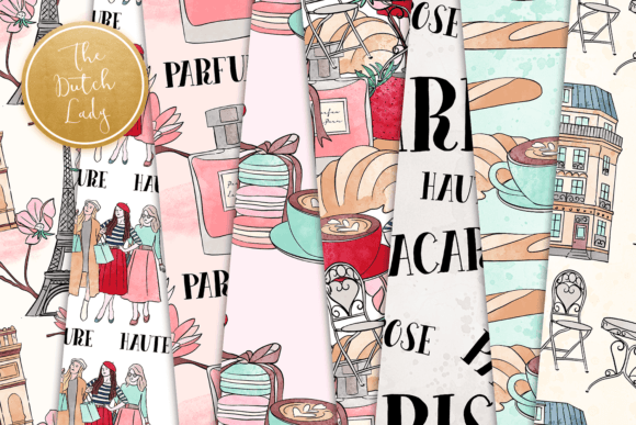 Paris Lifestyle Seamless Patterns: A Creative Resource for Digital Designers