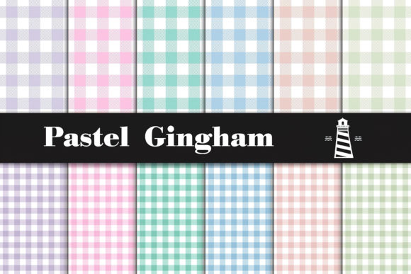 Pastel Gingham Patterns: A Versatile Design Resource for Creative Professionals