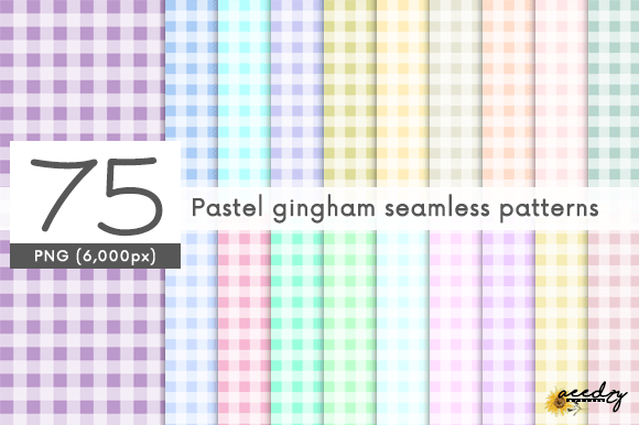 Pastel Gingham Seamless Patterns Set: A Versatile Tool for Creative Projects