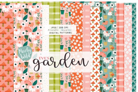 Seamless Flower Garden Patterns