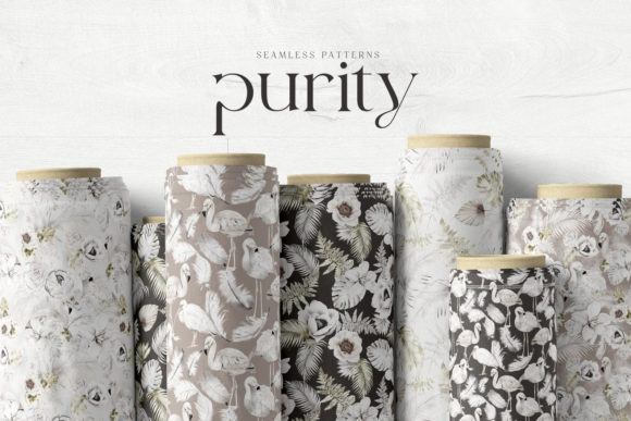 White Cream Seamless Patterns